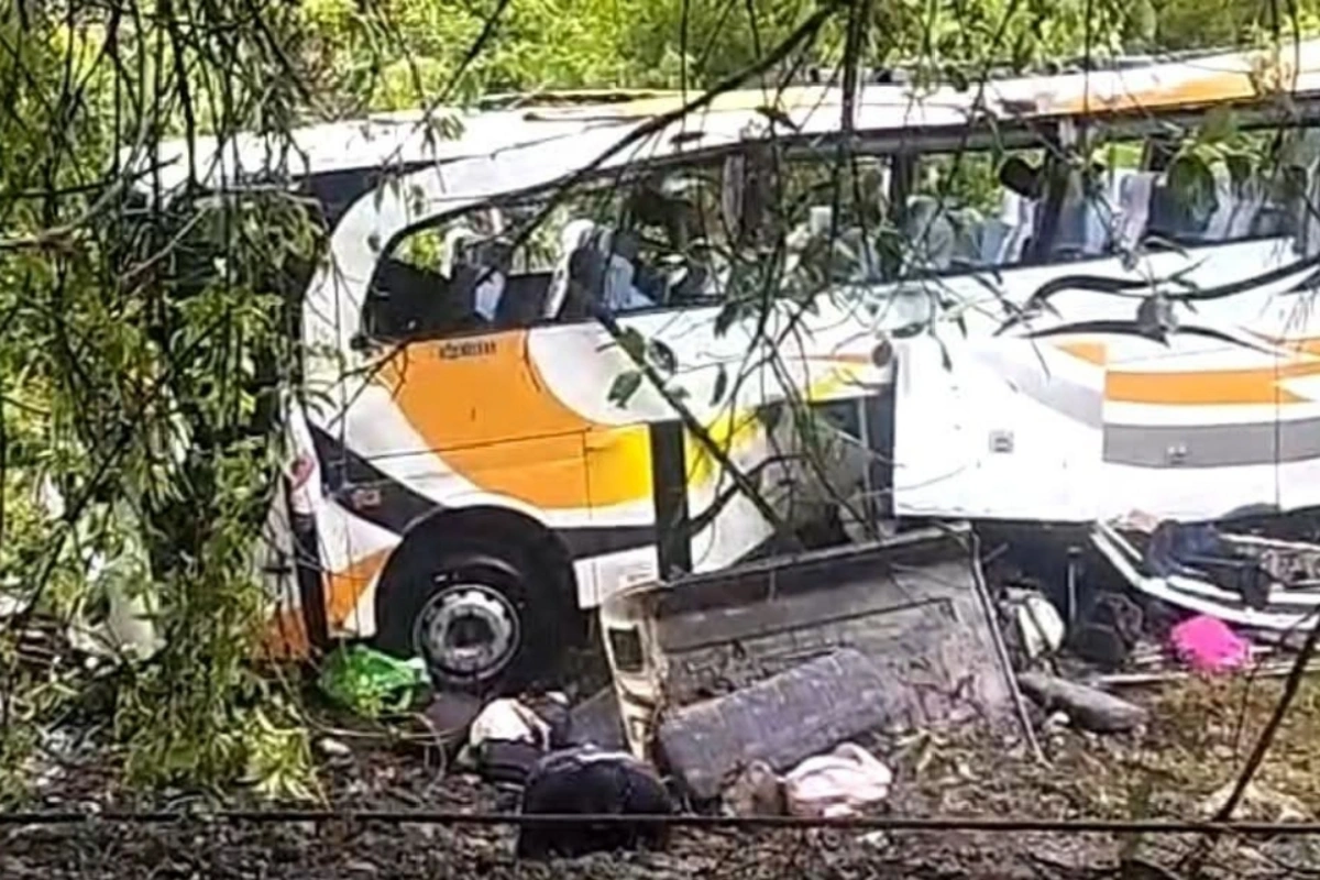 Kecelakaan Bus Anak Sekolah Minggu HKBP di Toba, 50 Korban Luka