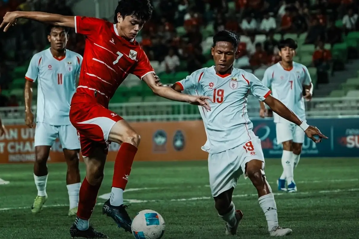 Dimas Wicaksono Bersinar Saat Timnas Indonesia U-19 Bungkam Myanmar