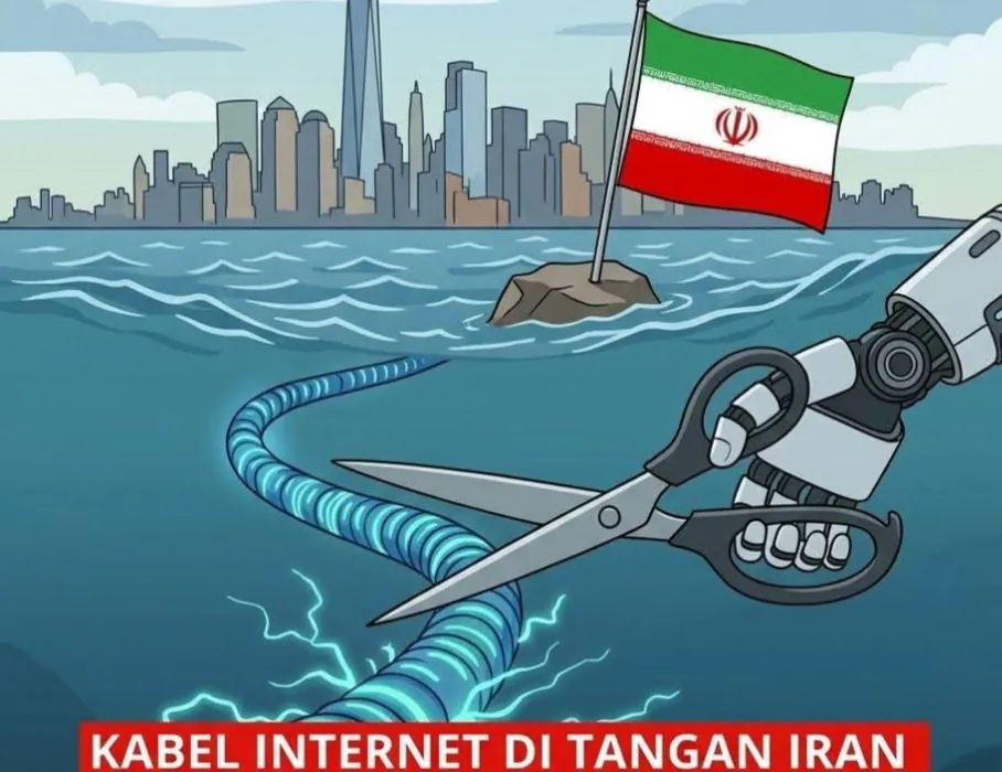 kabel internet Selat Hormuz