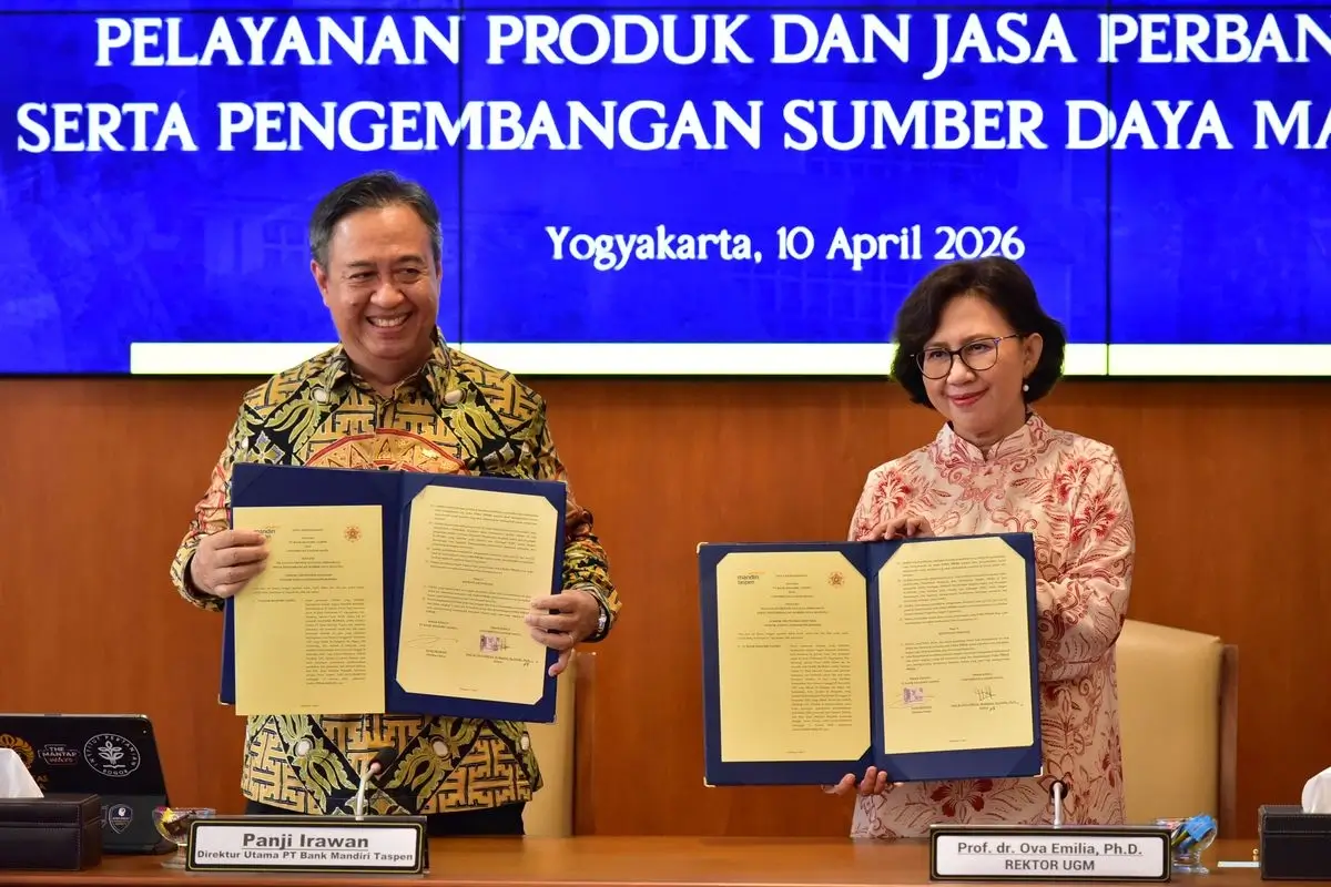 Kerja Sama Bank Mandiri Taspen-UGM Dukung Agenda Indonesia Emas