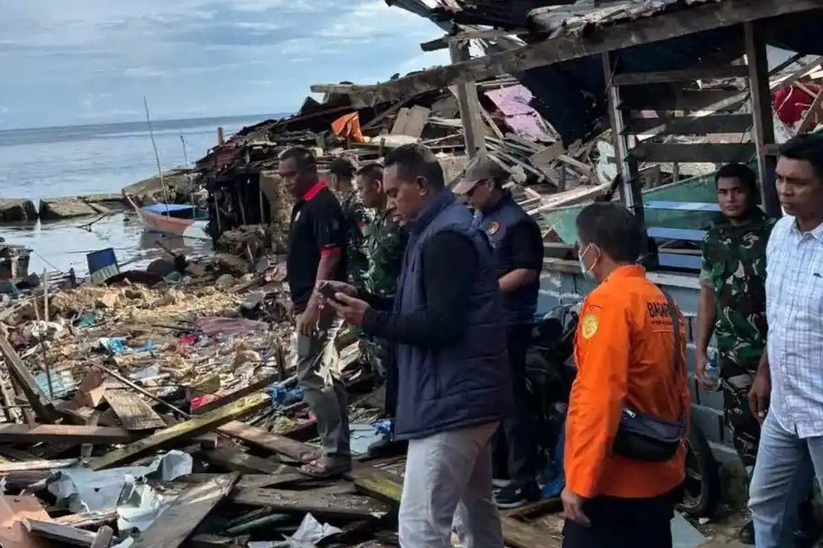 Papua Diguncang Ledakan Dahsyat di Biak, Rumah Warga Hancur