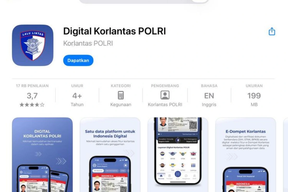SIM Digital Korlantas Permudah Pengendara Saat Razia Polisi