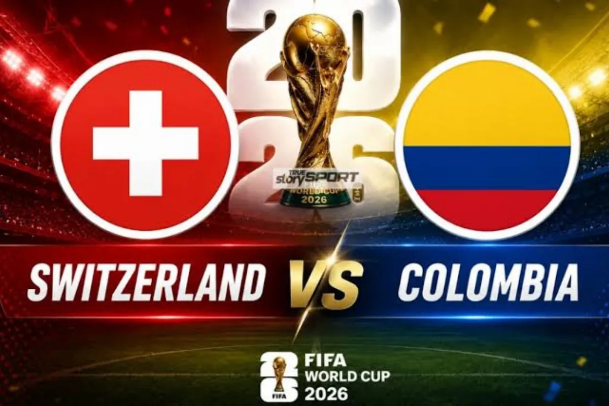 Swiss vs Kolombia pada babak 16 besar Piala Dunia 2026 diprediksi berlangsung ketat. Simak prediksi skor, head to head, susunan pemain, dan duel Xhaka vs Lerma.