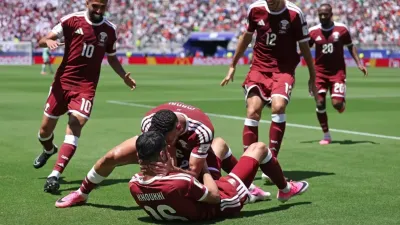 Boualem Khoukhi Selamatkan Qatar dari Kekalahan Lawan Swiss