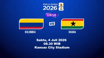 Kolombia vs Ghana: Jadwal 32 Besar Piala Dunia 2026, Kondisi Skuad, Rekor Tim, dan Susunan Pemain