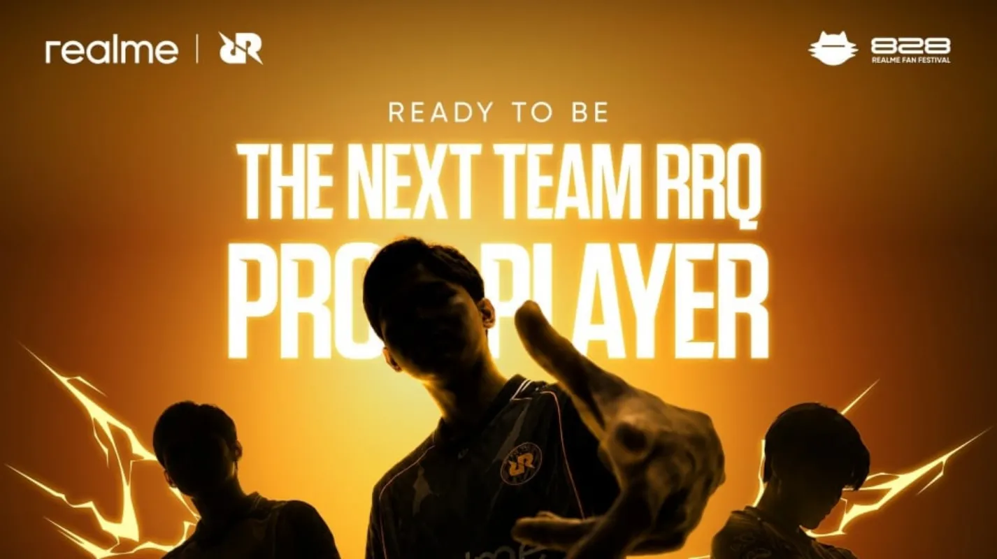 Turnamen realme 828 Gaming Tournament membuka jalur pro player MLBB. MVP tim juara mendapat kesempatan trial resmi bersama Team RRQ.